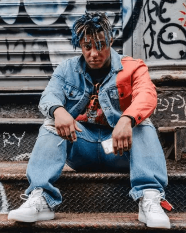 Juice Wrld Multi-Colored Denim Jacket