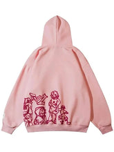 Cartoon-Character-Print-Hoodie