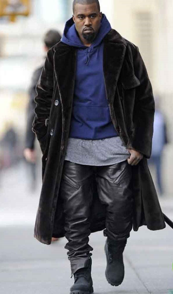 Kanye West Black Leather Pant