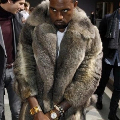 Kanye West Fur Coat