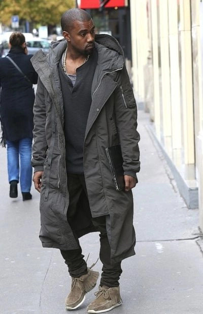 Kanye West Grey Long Coat