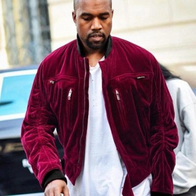 Kanye West Red Velvet Jacket