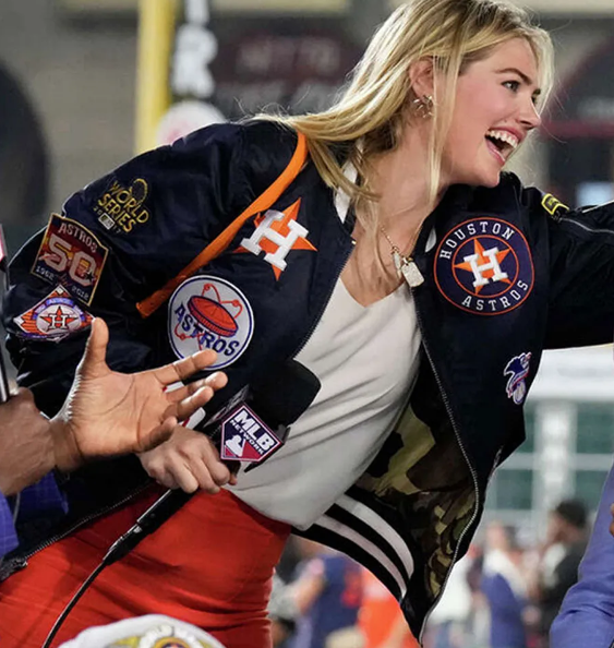 Kate Upton 2022 World Series Houston Astros Jacket