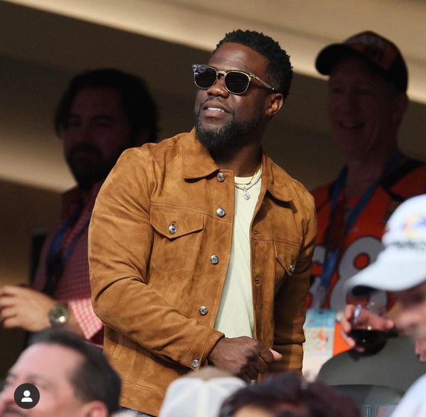 Kevin Hart Superbowl Suede Leather Jacket