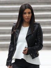 Kim Kardashian Motorcycle Leather Jacket