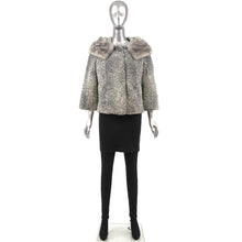 Women's Mink Collar with Persian Lamb Jacket - Gift For Her