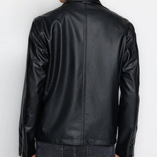 Men's Lambskin Winter Jacket - Black Biker jacket