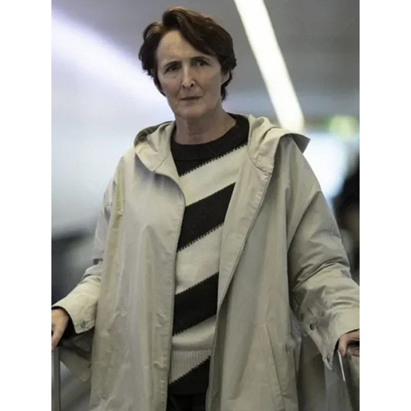 Killing Eve S04 Fiona Shaw Hooded Coat