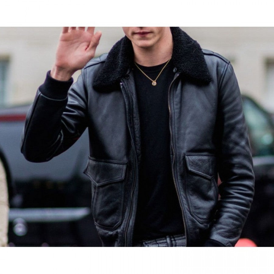 Lucky Blue Smith Black Leather Jacket | Out Class jackets – Out Class ...