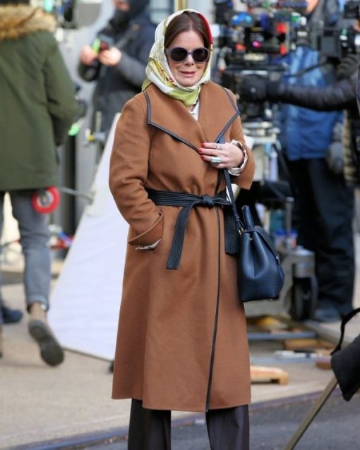 Marcia Gay Harden Brown Trench Coat