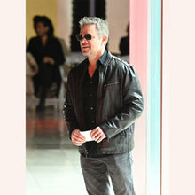 Matt Damon Black Leather Jacket