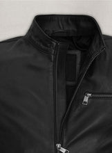 Matt Damon Black Leather Jacket