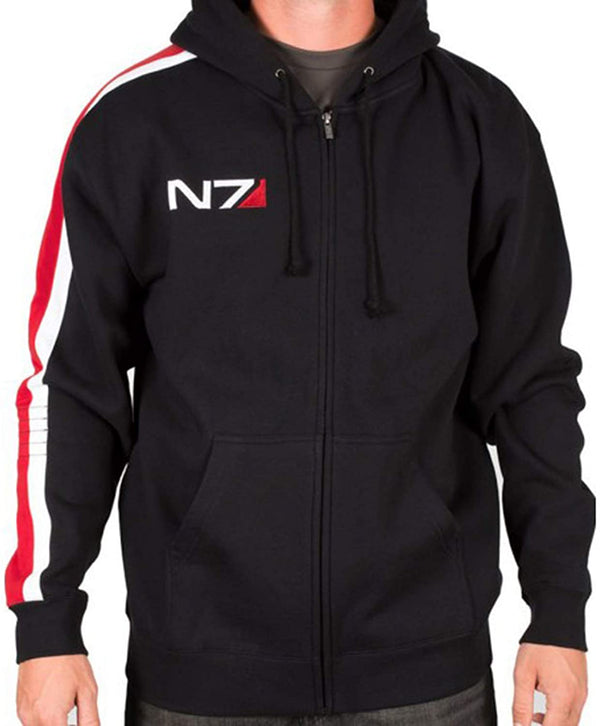 Men's N7 Black Fleece Hoodie jacket