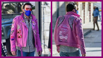 Nicolas Cage Pink Jacket