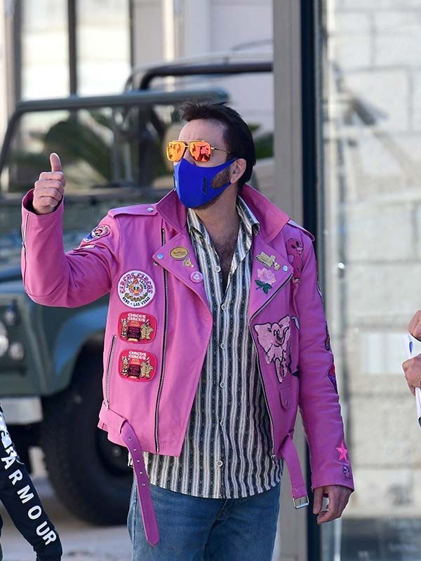 Nicolas Cage Pink Jacket