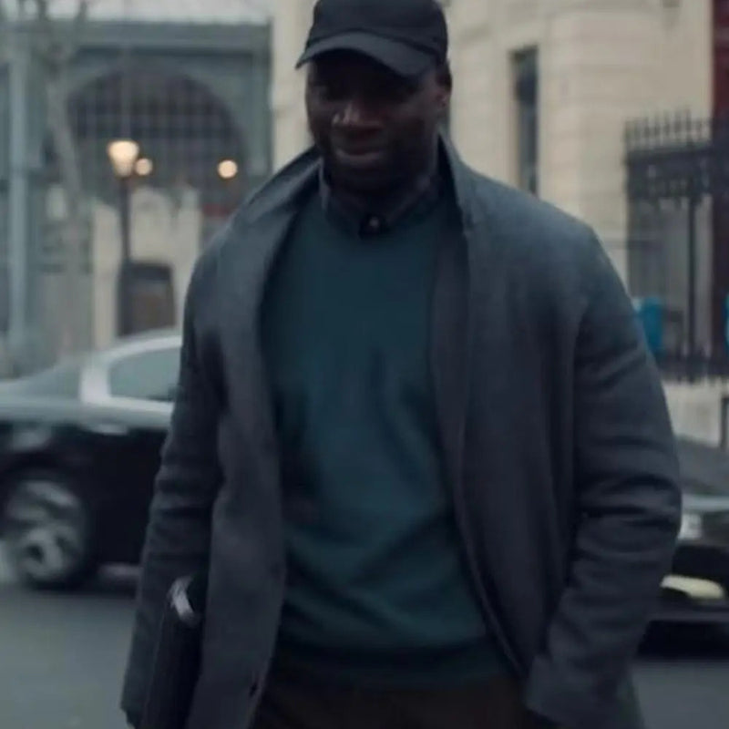 Arsene Lupin Omar Sy Grey Coat