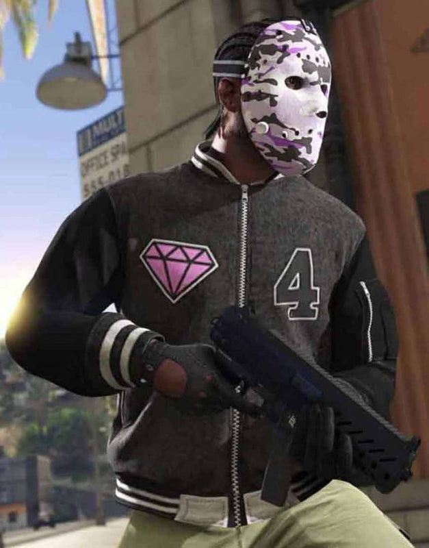 GTA 6 Panther Letterman Jacket