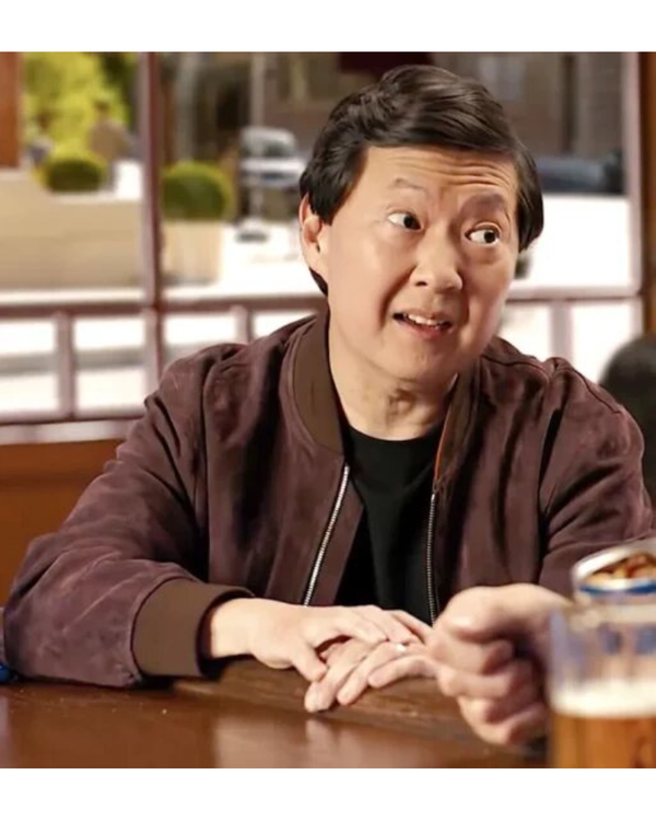 Planters Super Bowl Ken Jeong Brown Bomber Jacket