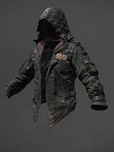 Pubg Black Leather Hoodie Jacket