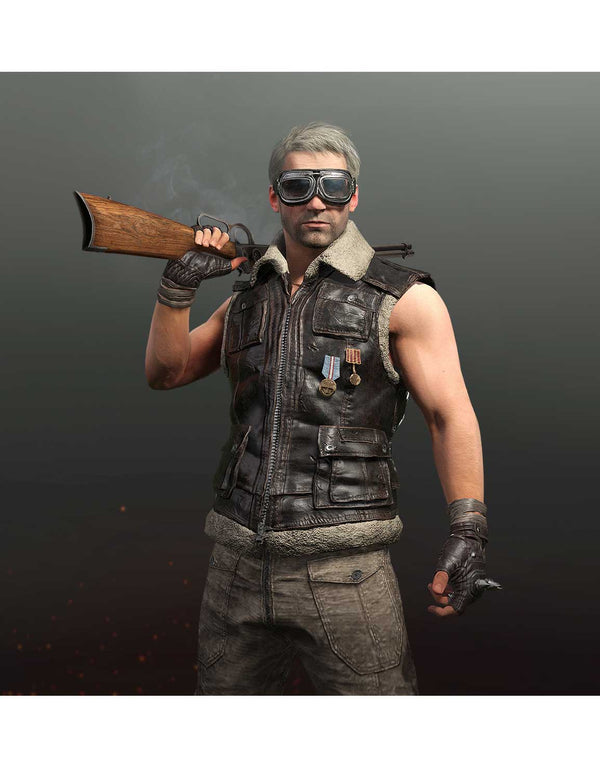 PUBG Shearling Leather Vest