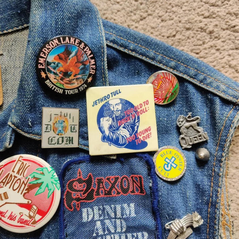 Retro Patches Style Denim Vest