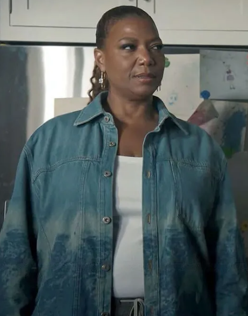 The Equalizer S03 Robyn Mccall Printed Denim Jacket