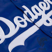 Los Angeles Dodgers Blue Satin Bomber Jacket