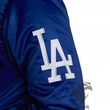 Los Angeles Dodgers Blue Satin Bomber Jacket