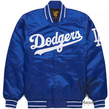 Los Angeles Dodgers Blue Satin Bomber Jacket