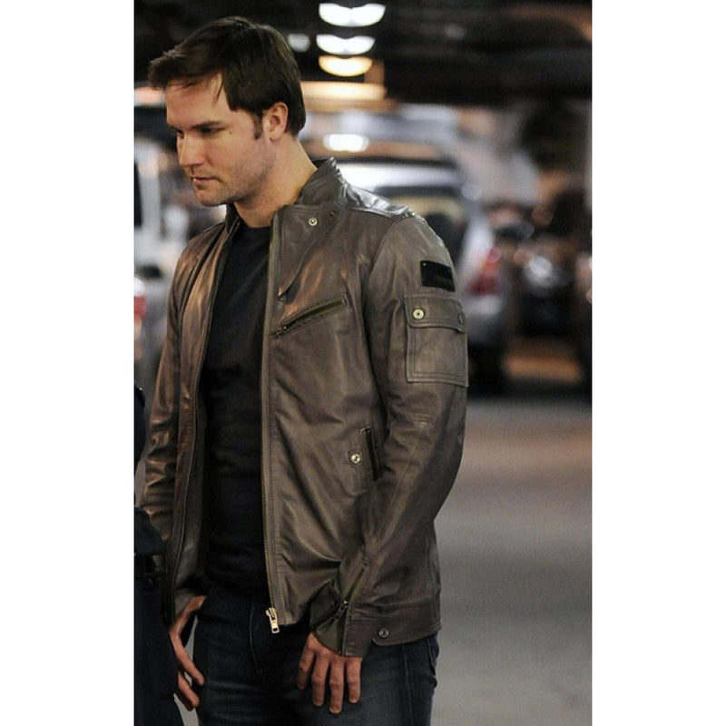 Blake The Good Wife Scott Porter Black Leather Jacket