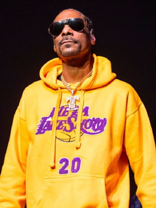 Snoop Dogg Yellow Fleece Hoodie