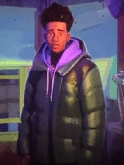 Spider-Man: Across The Spider-Verse Miles Morales Puffer Jacket