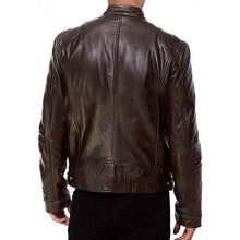 Steve Rogers Avengers Endgame Vintage Brown Biker Leather Jacket