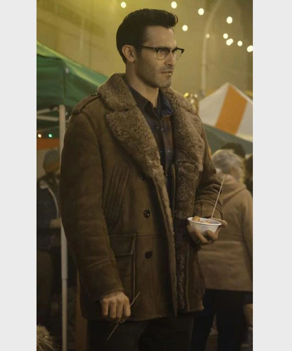 Superman and Lois Clark Kent Shearling Coat