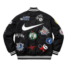 Supreme X Nike/NBA Teams Warm-Up Black Varsity Jacket