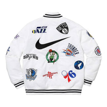 Supreme X Nike/NBA Teams Warm-Up White Varsity Jacket