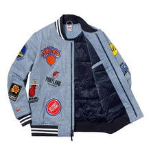 Supreme X Nike/NBA Teams Warm-Up Blue Varsity Jacket