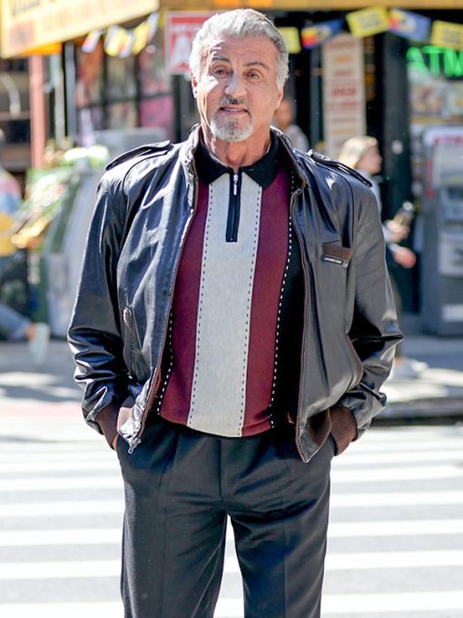 Tulsa King 2022 Sylvester Stallone Black Jacket