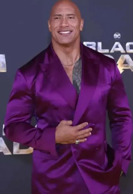 Black Adam Dwayne Johnson Purple Blazer