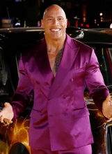 Black Adam Dwayne Johnson Purple Blazer