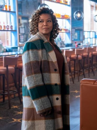 The Equalizer Queen Latifah Checkered Coat