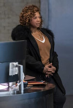 The Equalizer Queen Latifah Fur Collar Coat