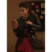 Ginger Gonzaga Black Leather Blazer