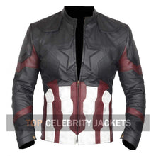 Captain America Distressed Leather Jacket