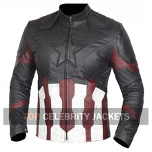 Captain America Distressed Leather Jacket