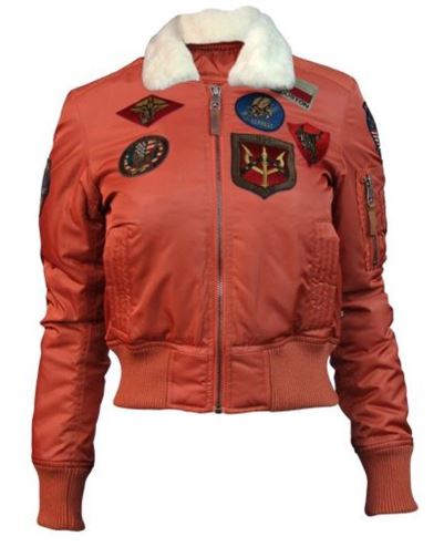 Top Gun B-15 Womens Flight Jacket With Patches