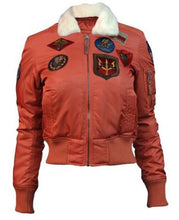 Top Gun B-15 Womens Flight Jacket With Patches