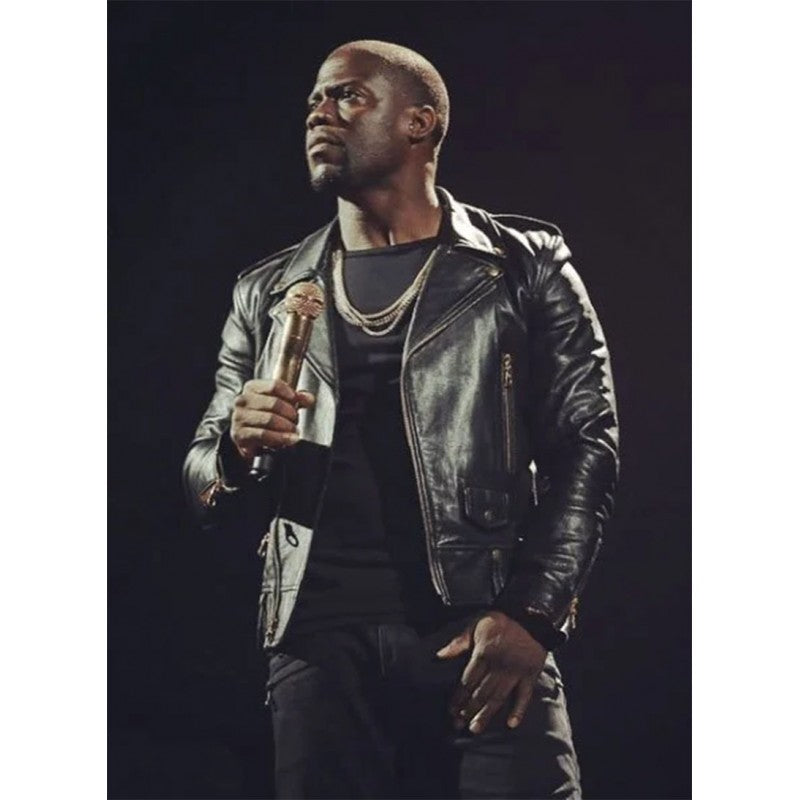 What Now Kevin Hart Black Leather Jacket