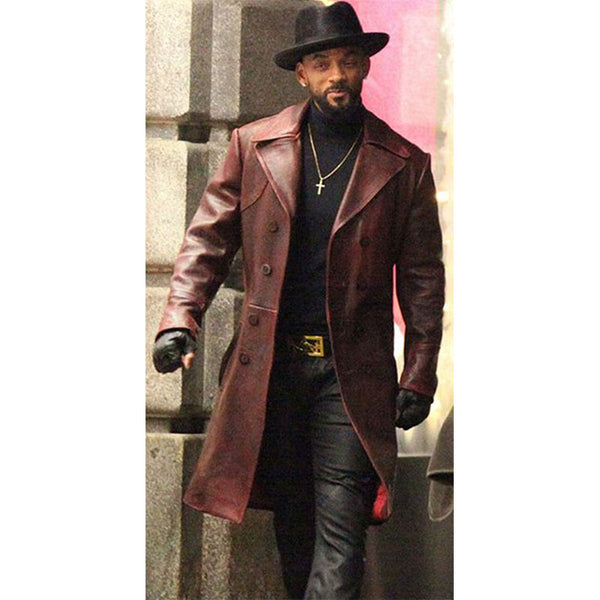 Will Smith Floyd Lawton Suicide Squad Trench Coat