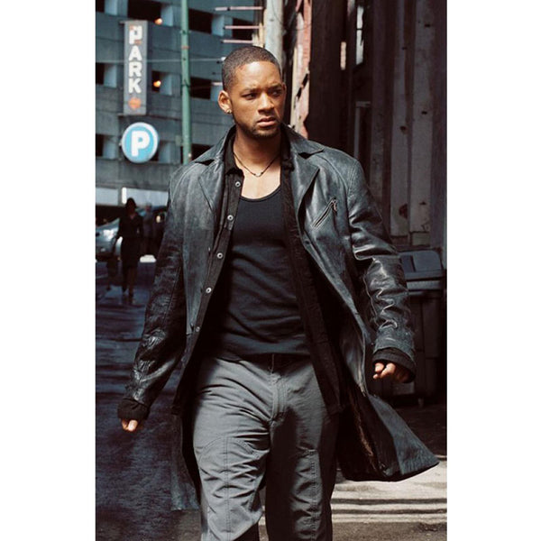 Will Smith I Robot Detective Del Spooner Leather Jacket